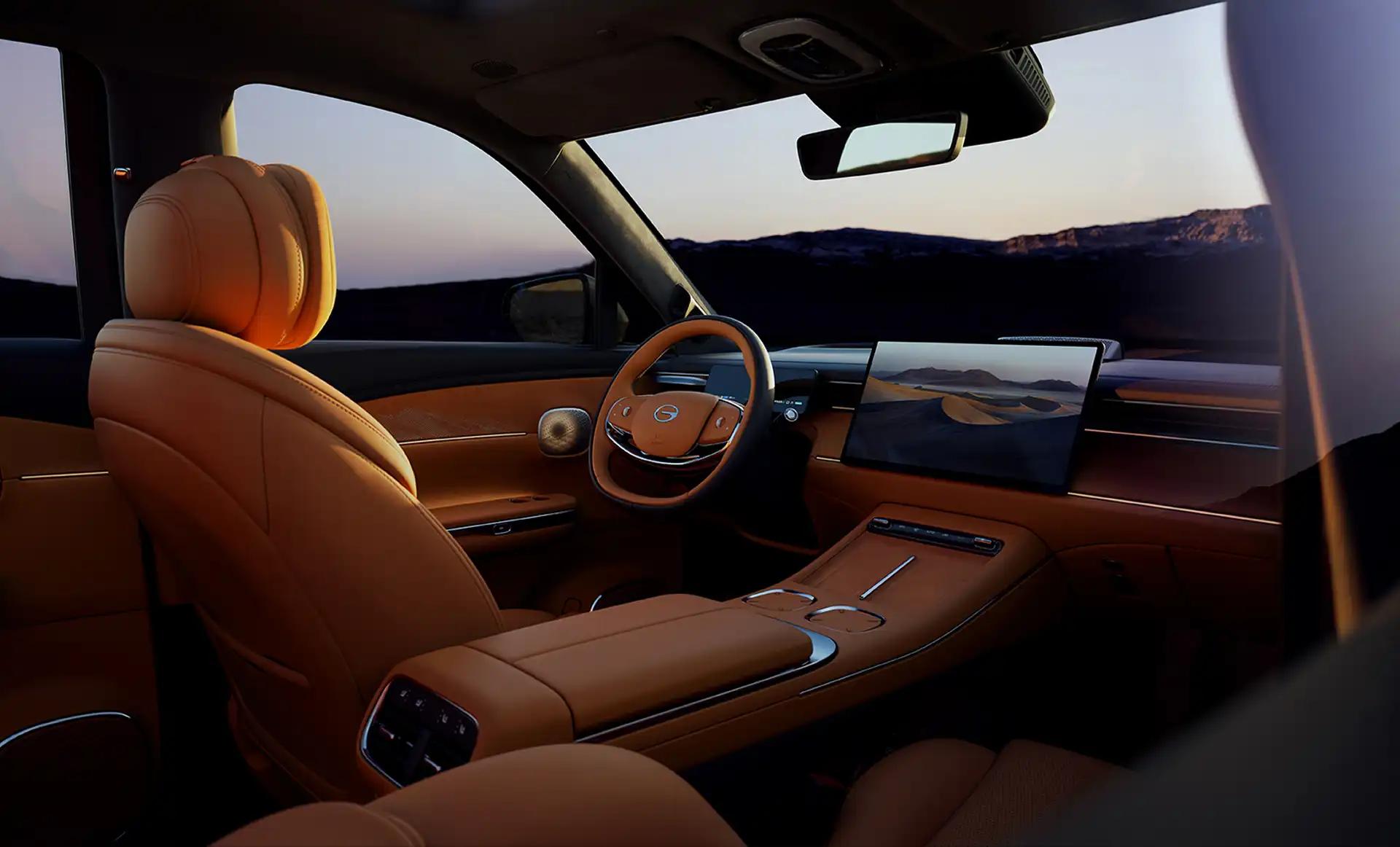 GAC S7 — interior em movimento